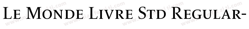 Le Monde Livre Std Regular字体转换